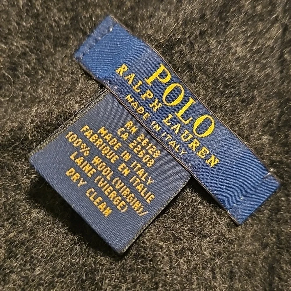 Ralph Lauren charcoal scarf 100 wool